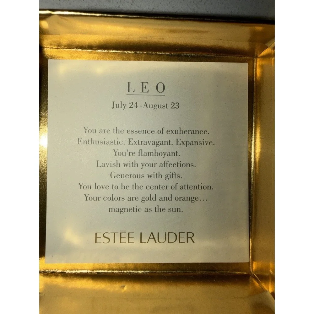 New Estee Lauder GOLDEN LEO Compact Lucidity Transparent #6 Pressed Powder